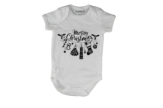 Merry Christmas - Decoration - Baby Grow