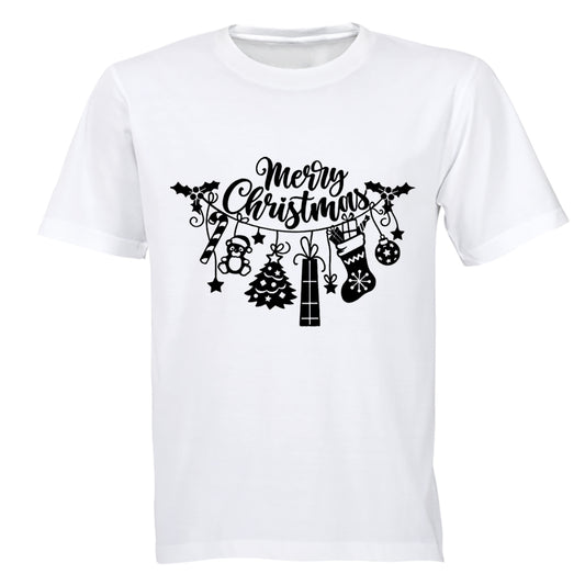 Merry Christmas - Decoration - Adults - T-Shirt - BuyAbility South Africa