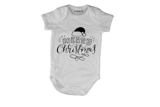 Merry Christmas - Dots - Baby Grow