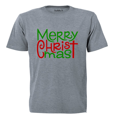 Merry Christmas - Green & Red - Kids T-Shirt