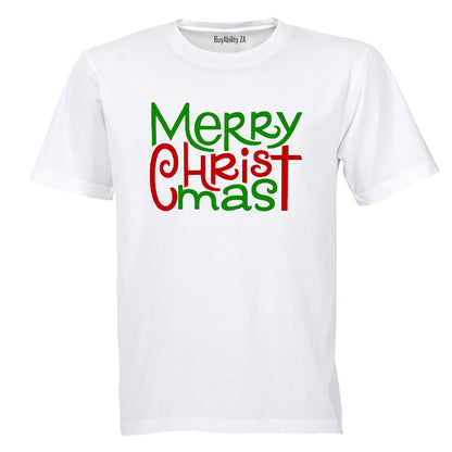 Merry Christmas - Green & Red - Kids T-Shirt
