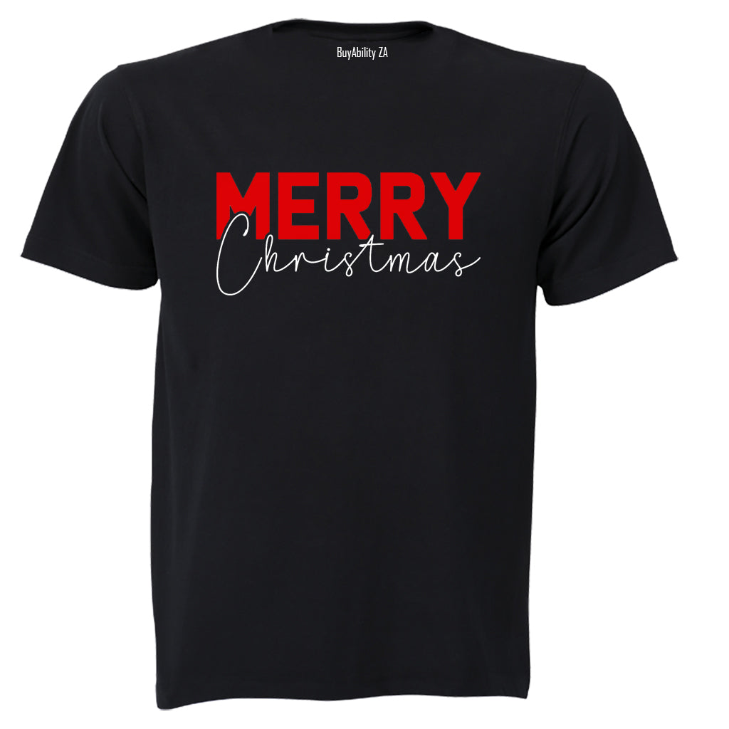Merry Christmas - Red - Kids T-Shirt