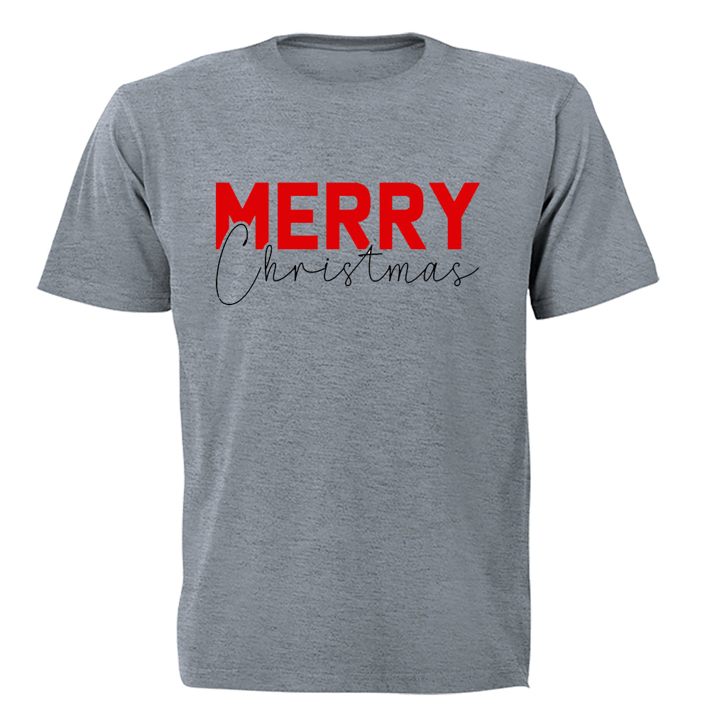 Merry Christmas - Red - Kids T-Shirt - BuyAbility South Africa