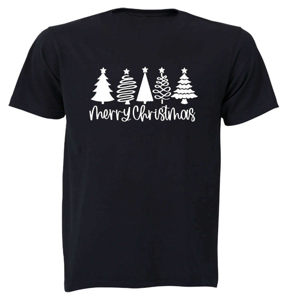 Merry Christmas - Trees Design - Kids T-Shirt - BuyAbility South Africa