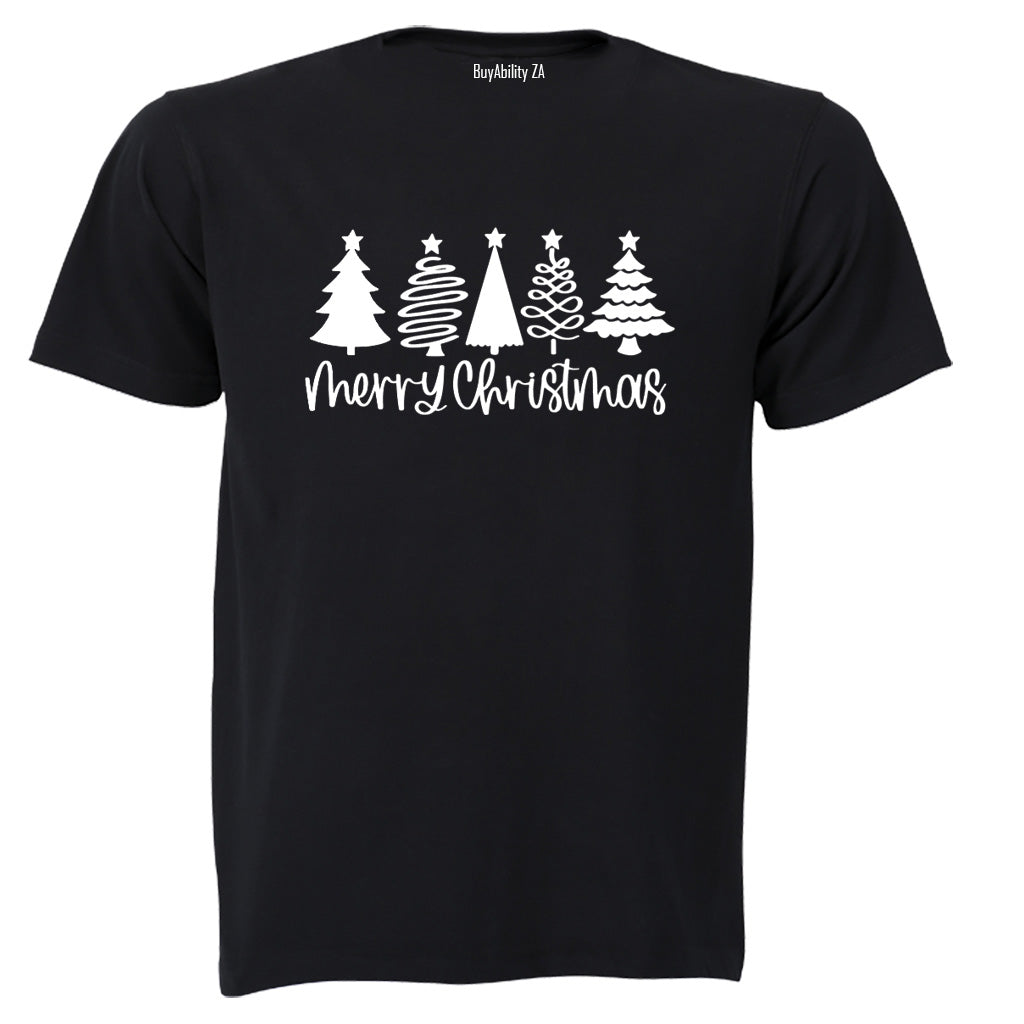 Merry Christmas - Trees Design - Kids T-Shirt