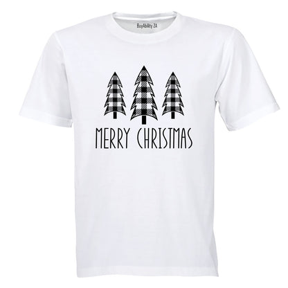 Merry Christmas - Trees - Adults - T-Shirt