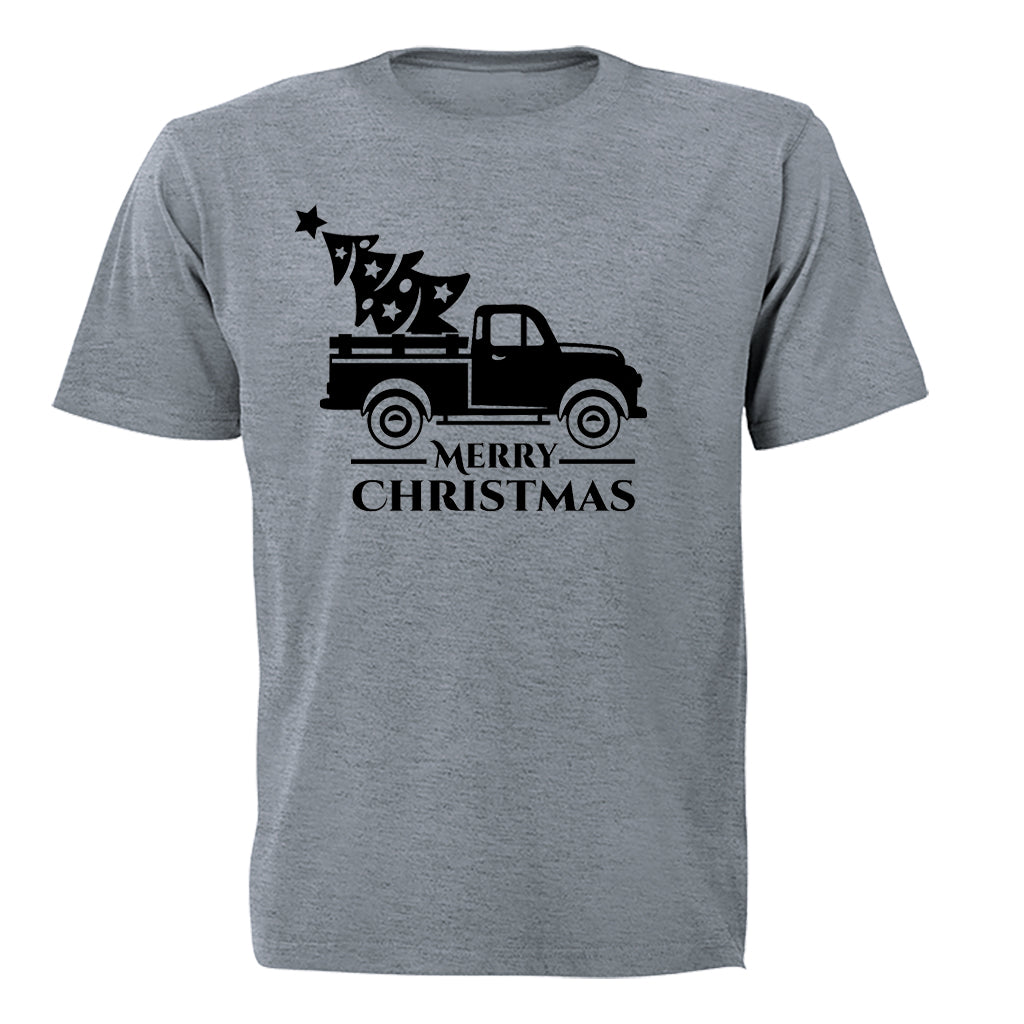 Merry Christmas - Truck - Kids T-Shirt - BuyAbility South Africa