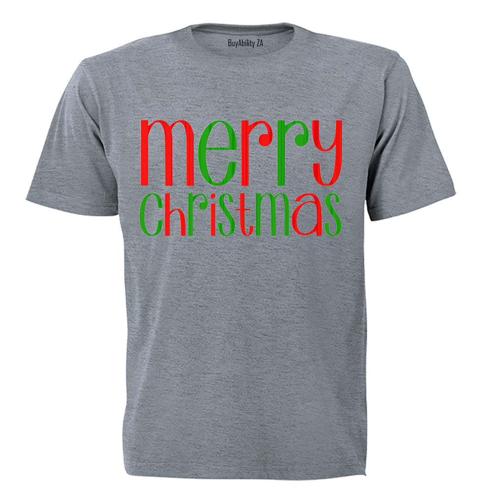 Merry Christmas - Colourful - Kids T-Shirt