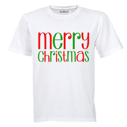 Merry Christmas - Colourful - Adults - T-Shirt