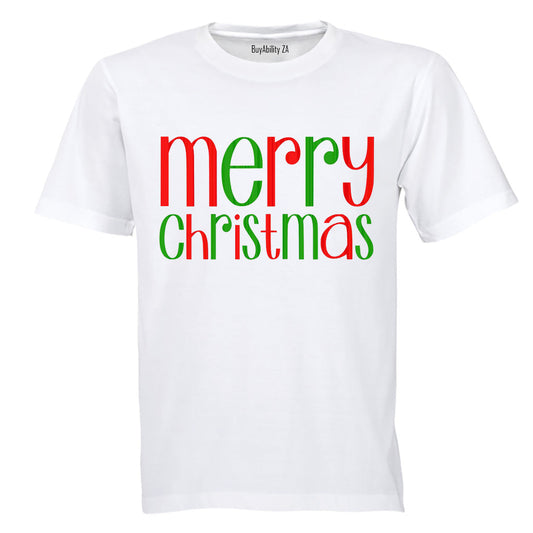 Merry Christmas - Colourful - Adults - T-Shirt