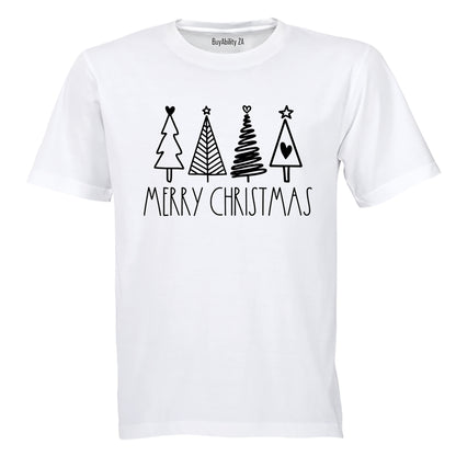 Merry Christmas Trees - Adults - T-Shirt - BuyAbility South Africa