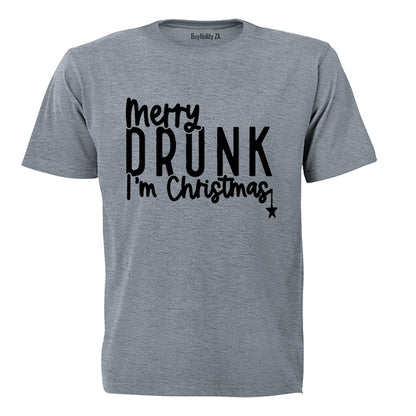 Merry Drunk - Christmas - Adults - T-Shirt