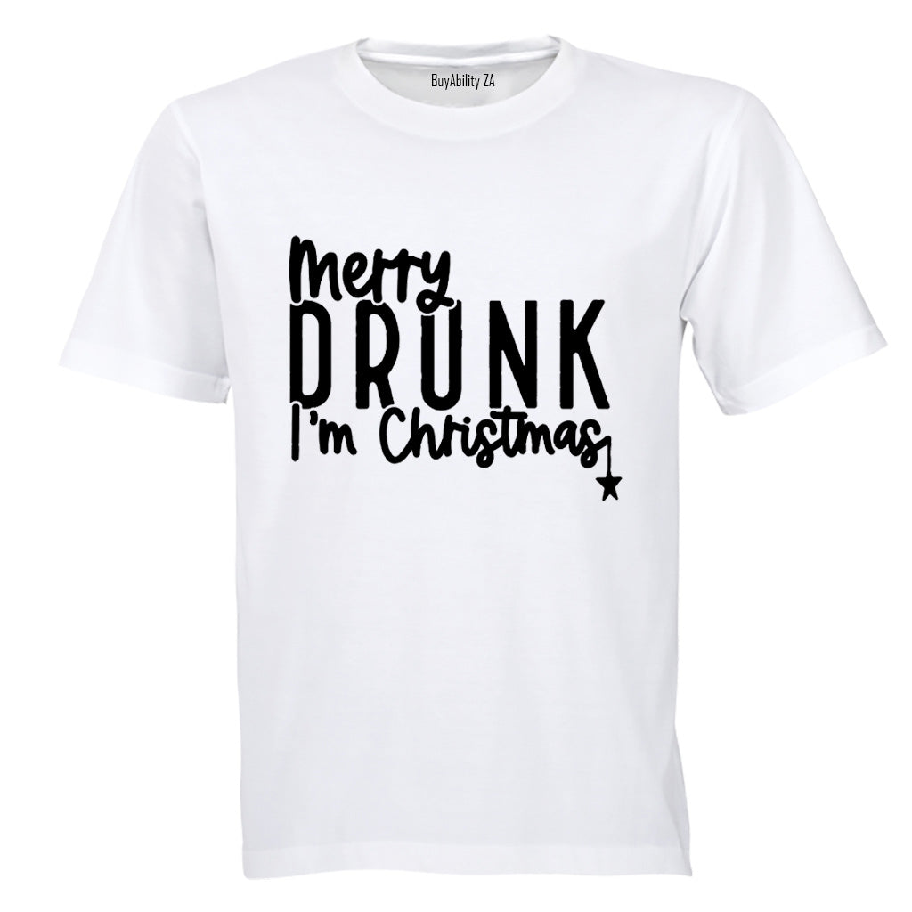 Merry Drunk - Christmas - Adults - T-Shirt