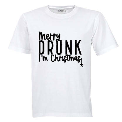 Merry Drunk - Christmas - Adults - T-Shirt