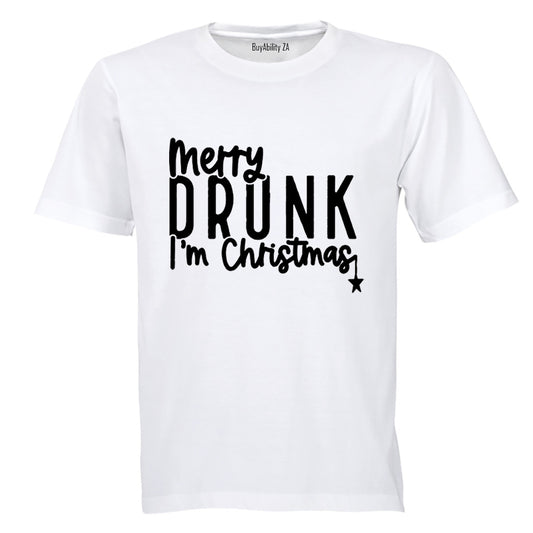 Merry Drunk - Christmas - Adults - T-Shirt