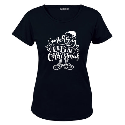 Merry Elf Christmas - Ladies - T-Shirt