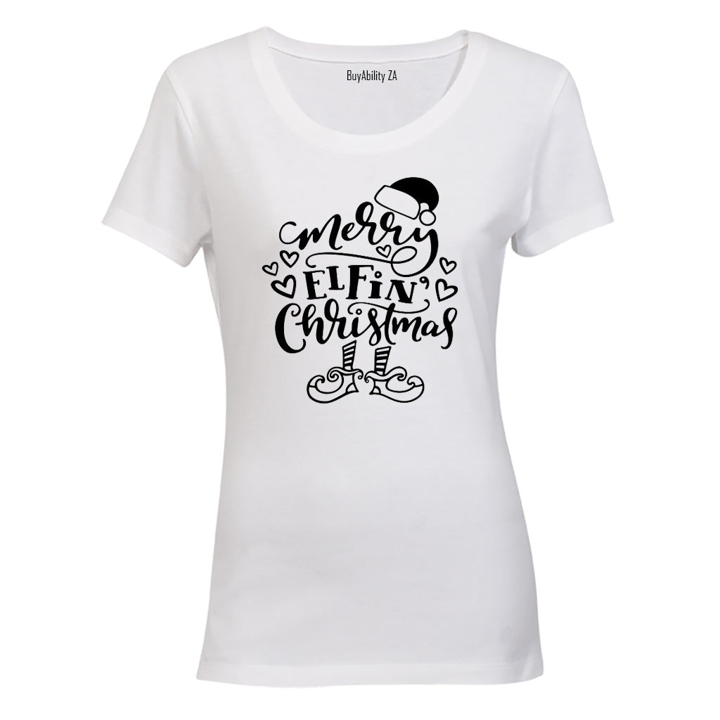 Merry Elf Christmas - Ladies - T-Shirt
