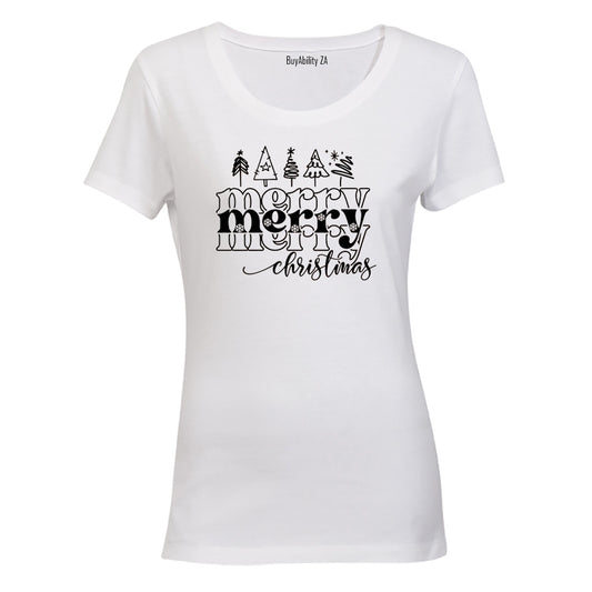 Merry Merry Christmas - Ladies - T-Shirt