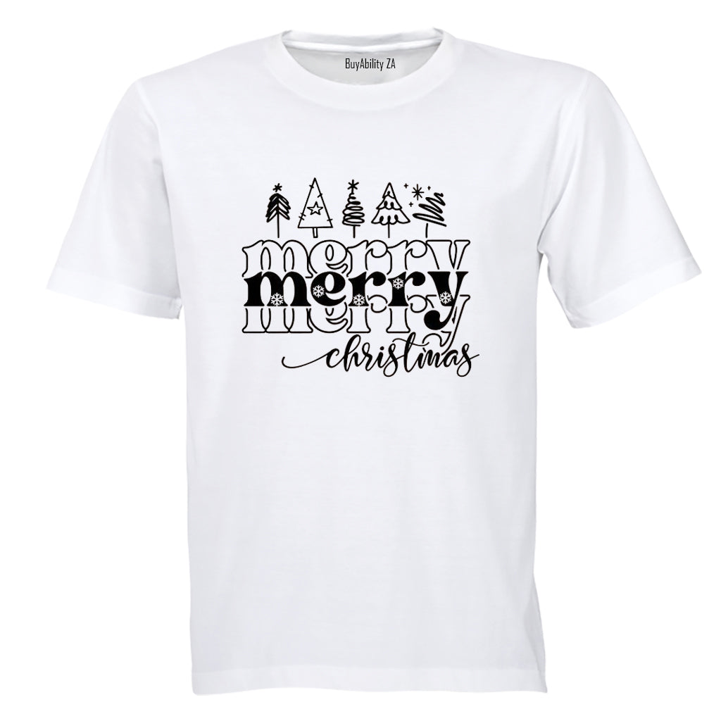 Merry Merry Christmas - Adults - T-Shirt
