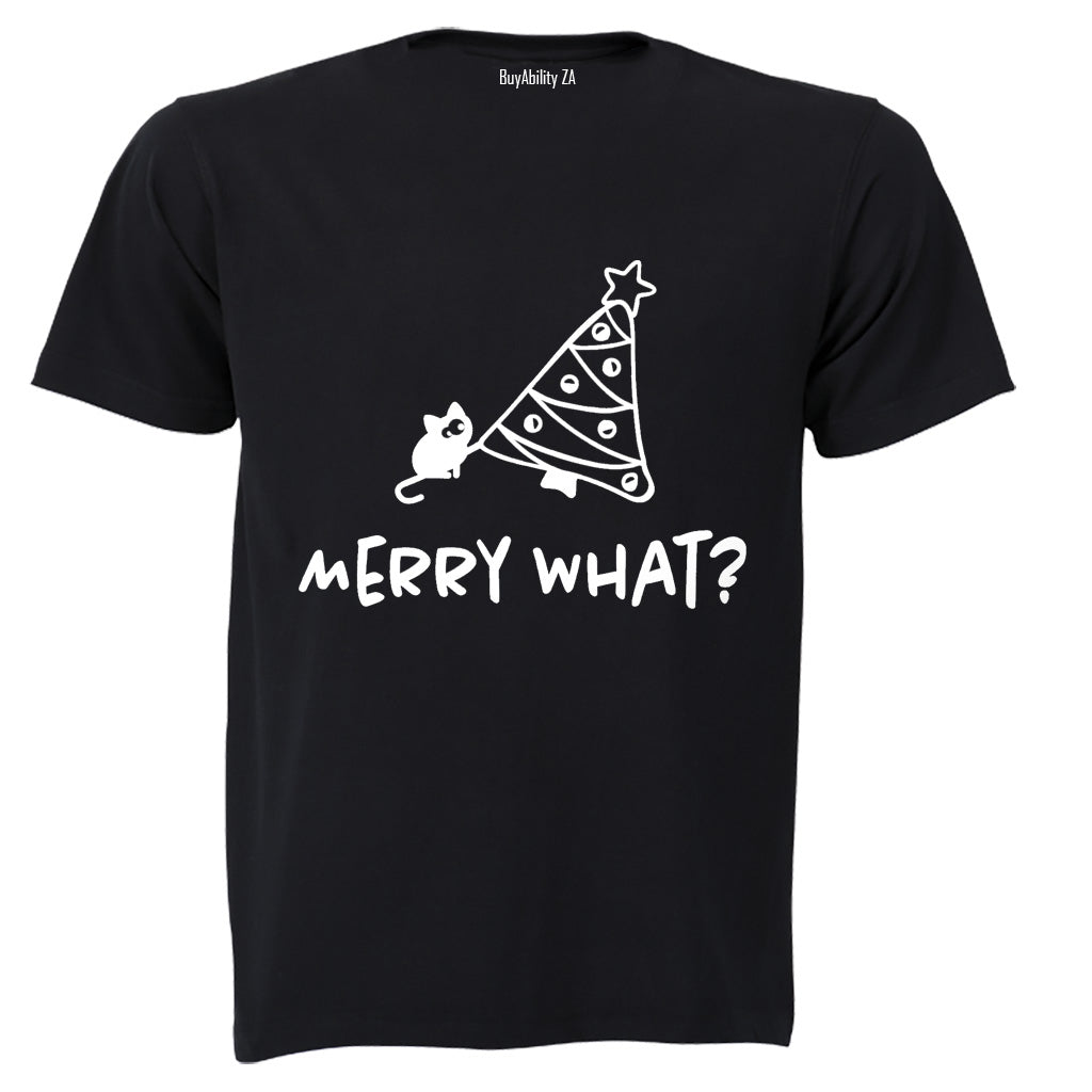 Merry What - Christmas - Adults - T-Shirt