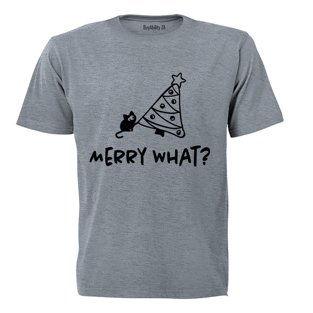 Merry What - Christmas - Adults - T-Shirt