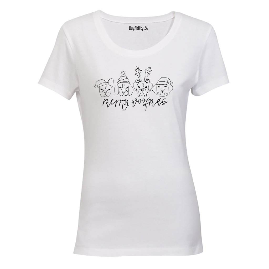 Merry Woofmas - Christmas - Ladies - T-Shirt