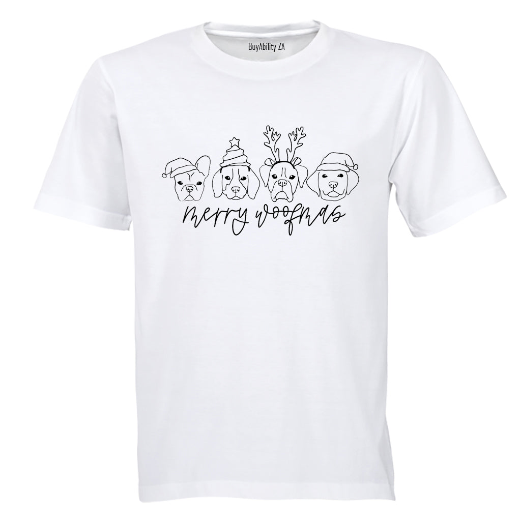 Merry Woofmas - Christmas - Adults - T-Shirt