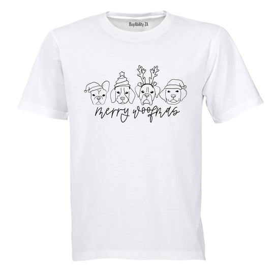 Merry Woofmas - Christmas - Adults - T-Shirt