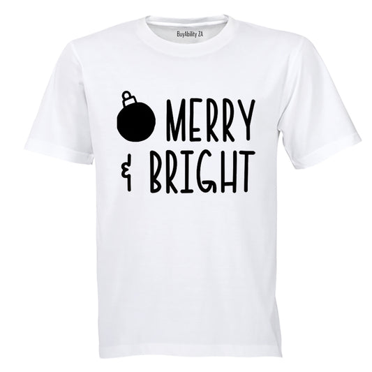 Merry & Bright - Christmas - T-Shirt