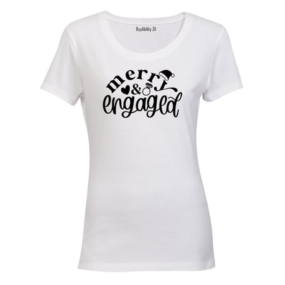Merry & Engaged - Christmas - Ladies - T-Shirt
