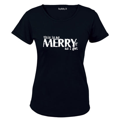 Merry As I Get - Christmas - Ladies - T-Shirt