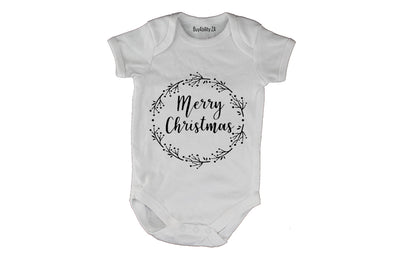 Merry Christmas - Circular - Baby Grow