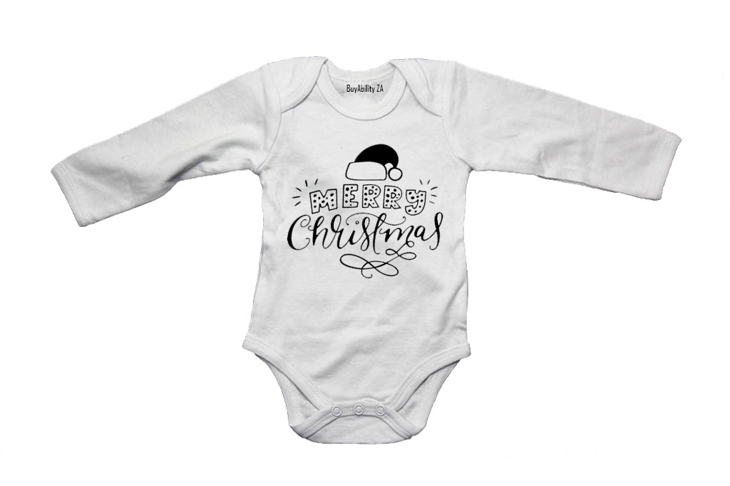 Merry Christmas - Dots - Baby Grow