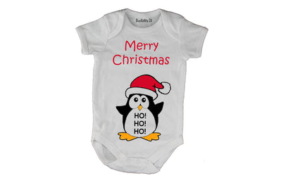 Merry Christmas - Penguin! - Baby Grow