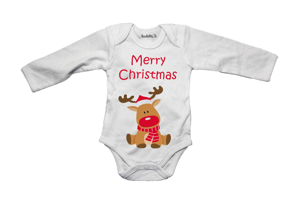 Merry Christmas - Reindeer! - Baby Grow - BuyAbility