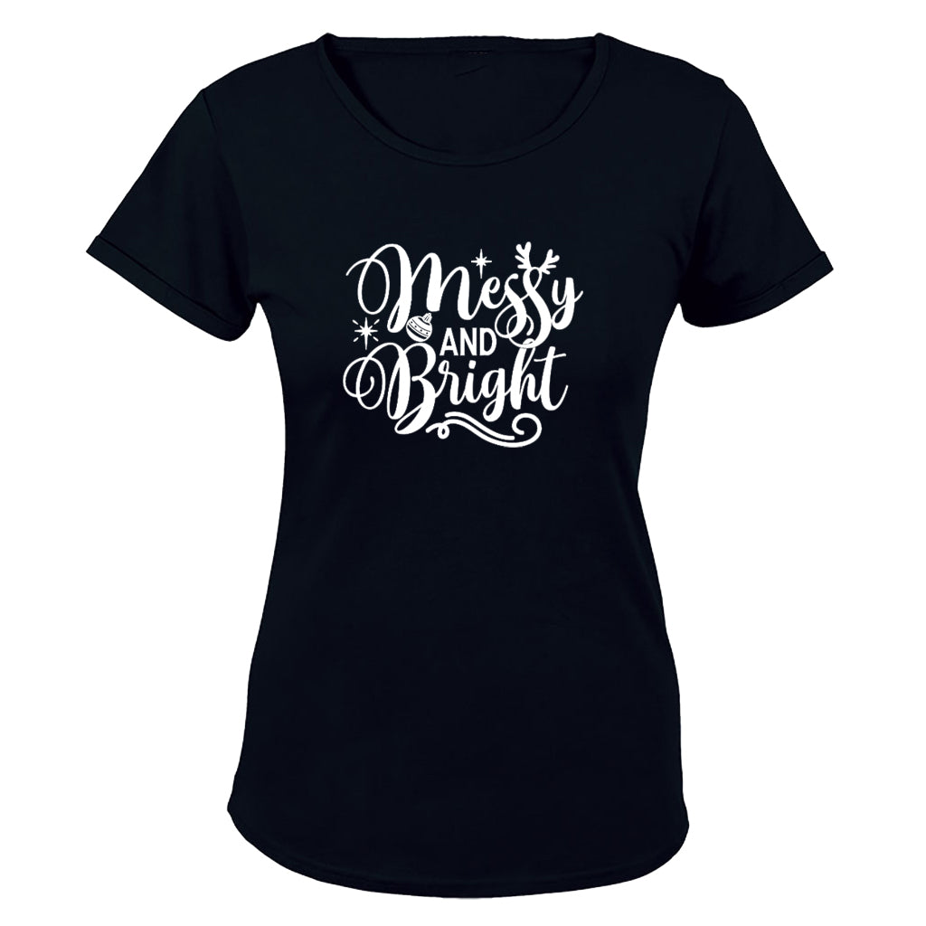 Messy & Bright - Christmas - Ladies - T-Shirt - BuyAbility South Africa