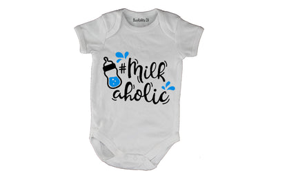 Milk-a-holic - Blue - Baby Grow