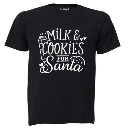 Milk and Cookies for Santa - Christmas - Kids T-Shirt