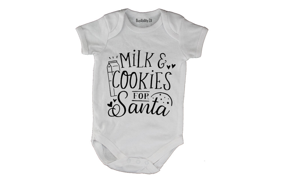 Milk and Cookies for Santa - Christmas - Baby Grow