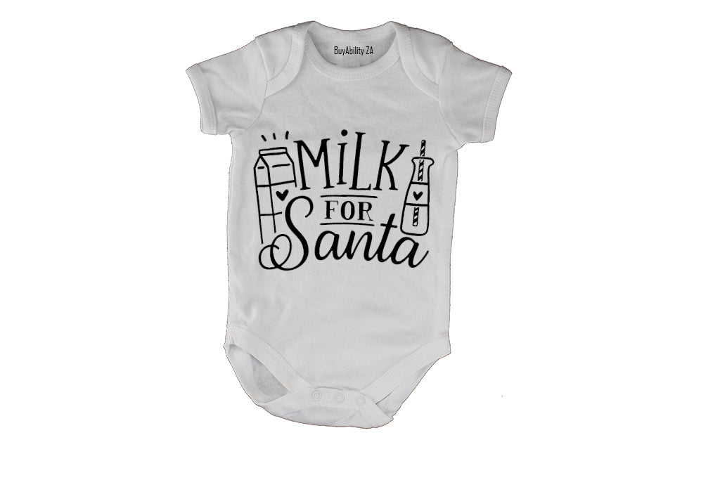 Milk for Santa - Christmas - Baby Grow