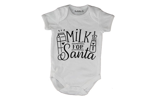 Milk for Santa - Christmas - Baby Grow