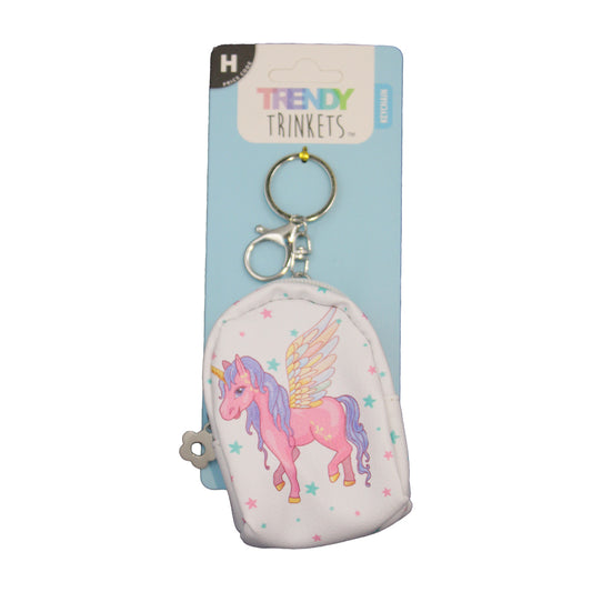 Unicorn White - Mini Backpack Keyring