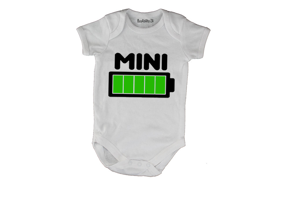 Mini - Battery Levels - Baby Grow