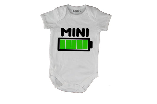 Mini - Battery Levels - Baby Grow