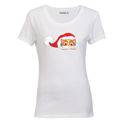 Mischief Christmas Kitten - Ladies - T-Shirt