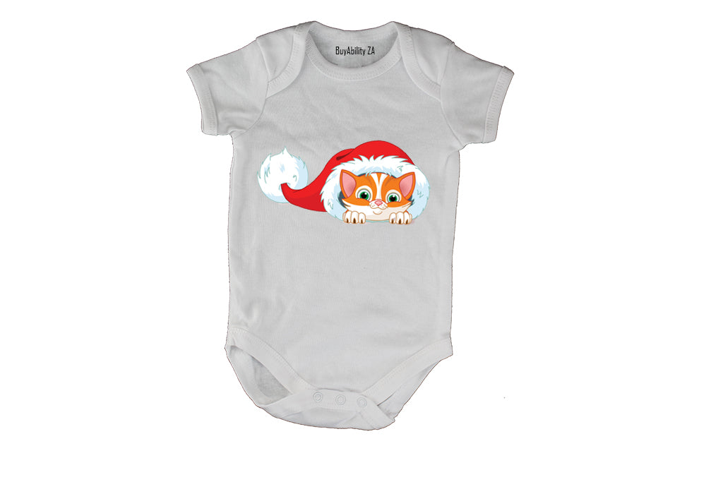 Mischief Christmas Kitten - Baby Grow
