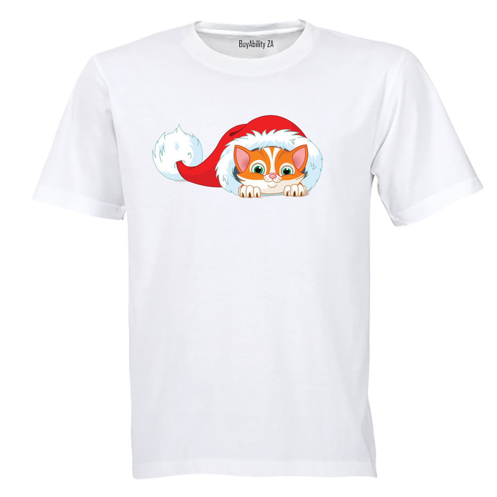 Mischief Christmas Kitten - Kids T-Shirt