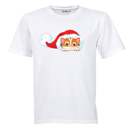 Mischief Christmas Kitten - Kids T-Shirt