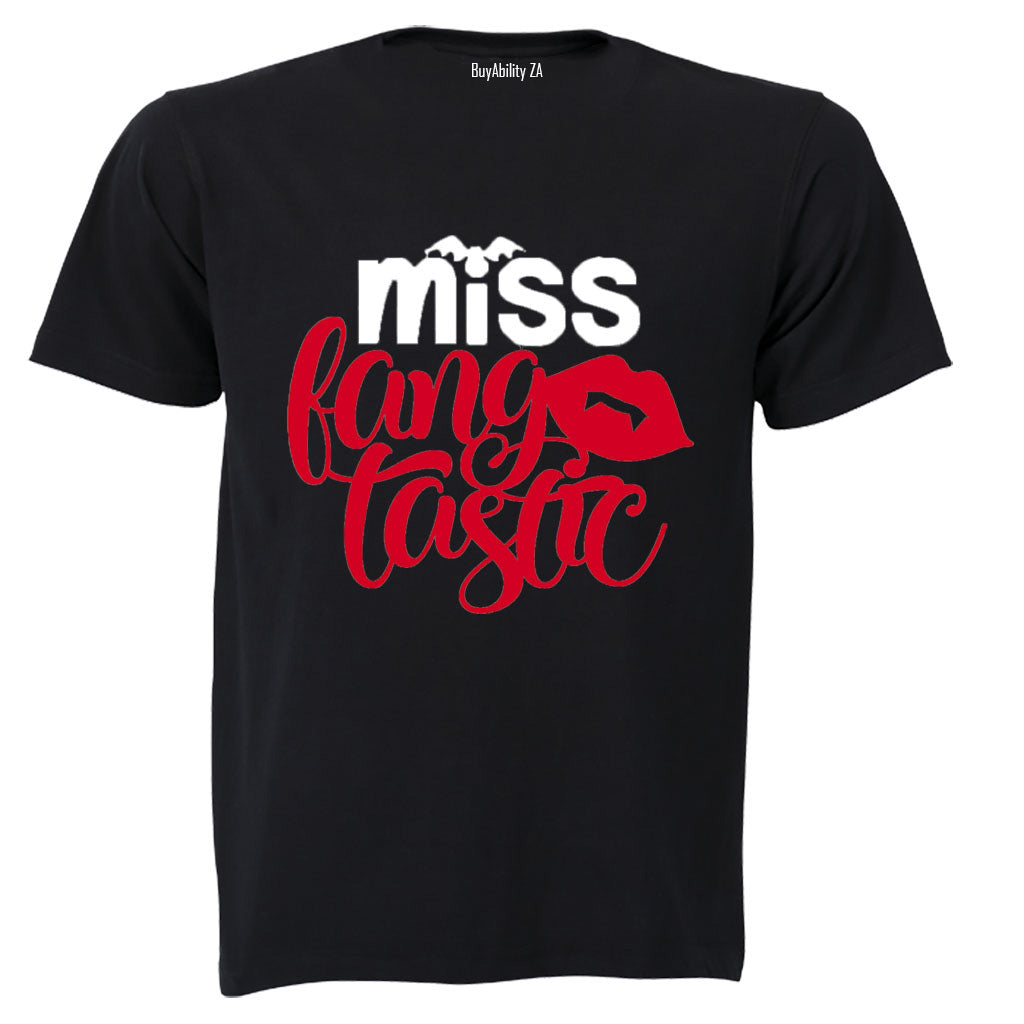 Miss FANG-TASTIC - Halloween - Kids T-Shirt