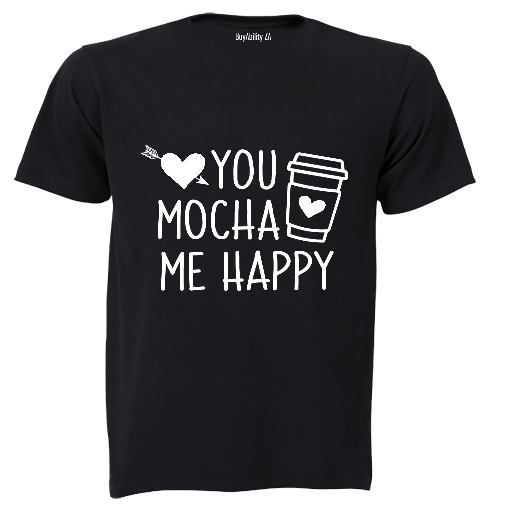 Mocha Me Happy - Valentine - Adults - T-Shirt